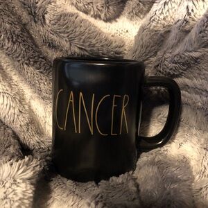 NWOT Black Rae Dunn Cancer Mug